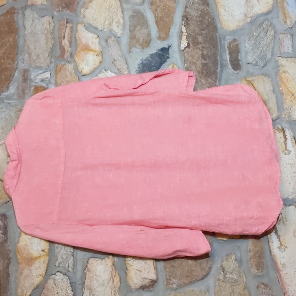 Jones New York pink 100% linen blouse - Picture 8 of 8